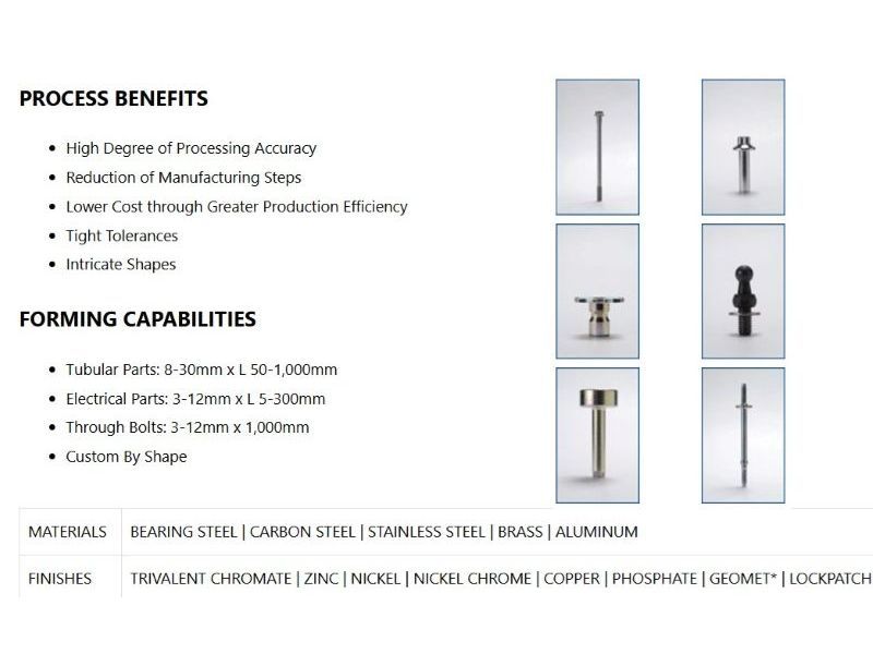 AdvanTech International looking for cold forming vendor
